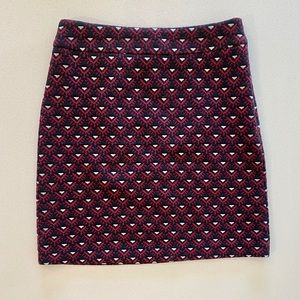 LOFT Geometric Patterned Skirt